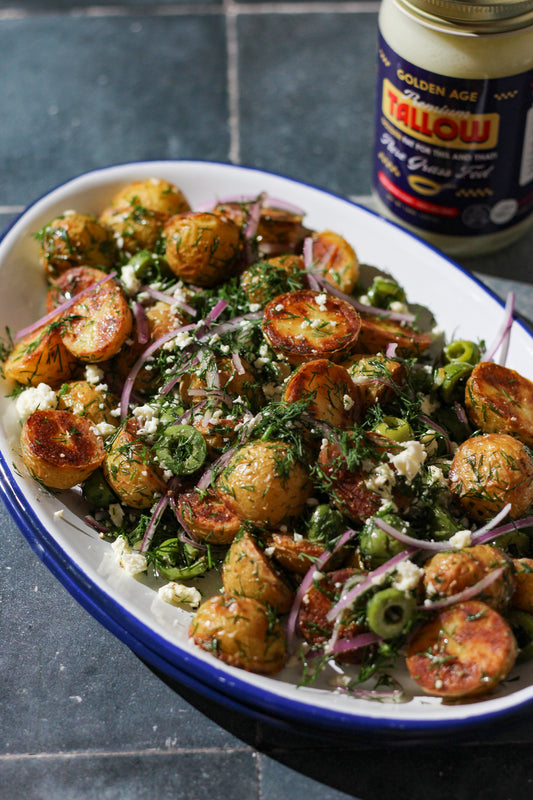Crispy Mediterranean Potato Salad